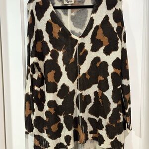 Show Me Your Mumu oversized leopard sweater EUC